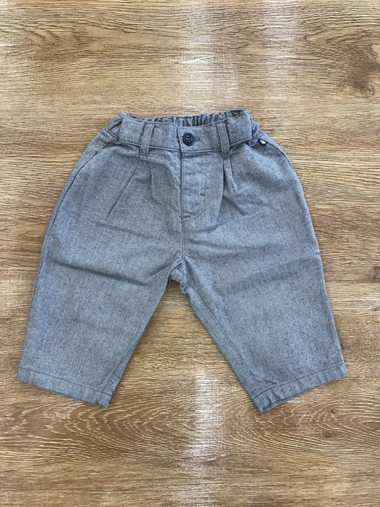 Pantalone Petit Bateau grigio con elastico in vita