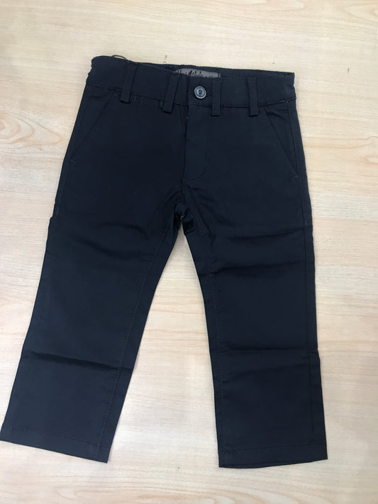 Pantalone Crocefisso Milano blu scuro con bottoncino e tasche