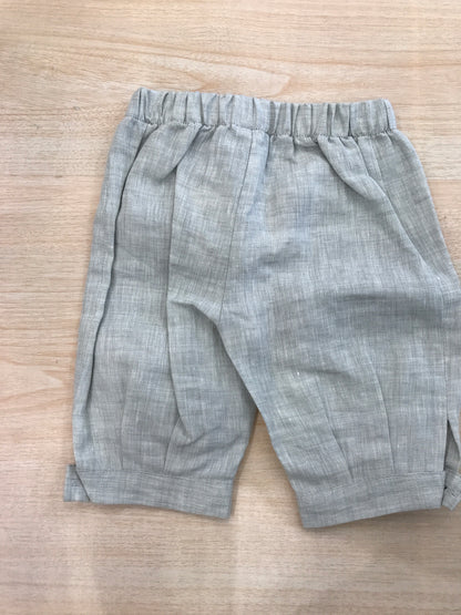 Pantalone Colibrì in linogrigio con elastico in vita