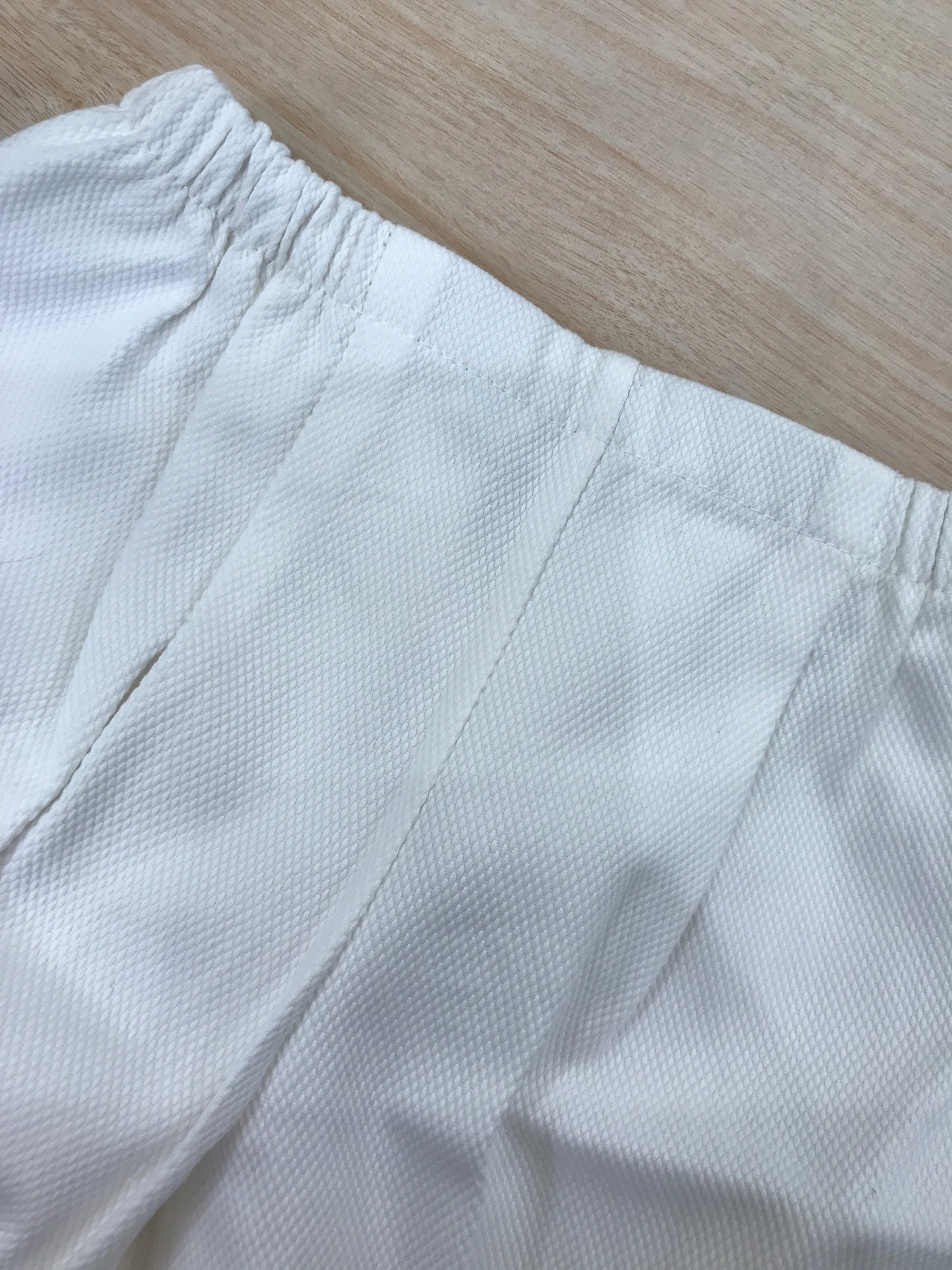 Pantalone Colibrì a sbuffo bianco con elastico in vita