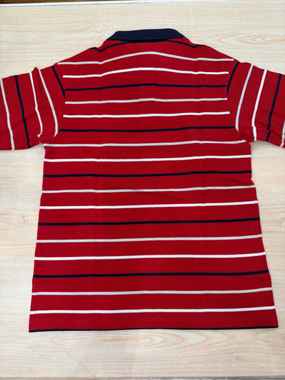 Polo Lacoste in cotone mezza manica con bottoncini e logo ricamato lateralmente unisex
