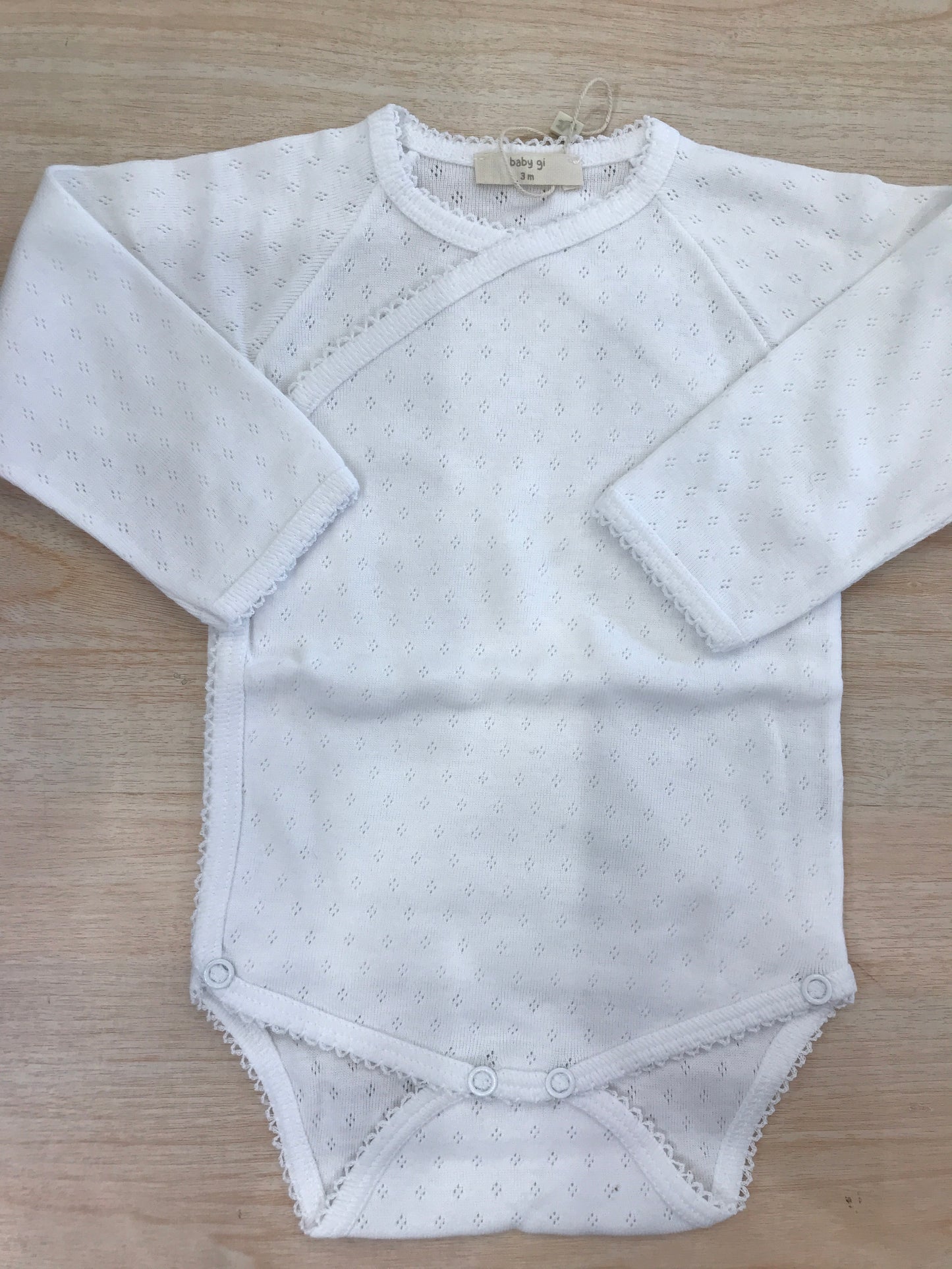 Body Baby Gi in cotone manica lunga traforato antipanico