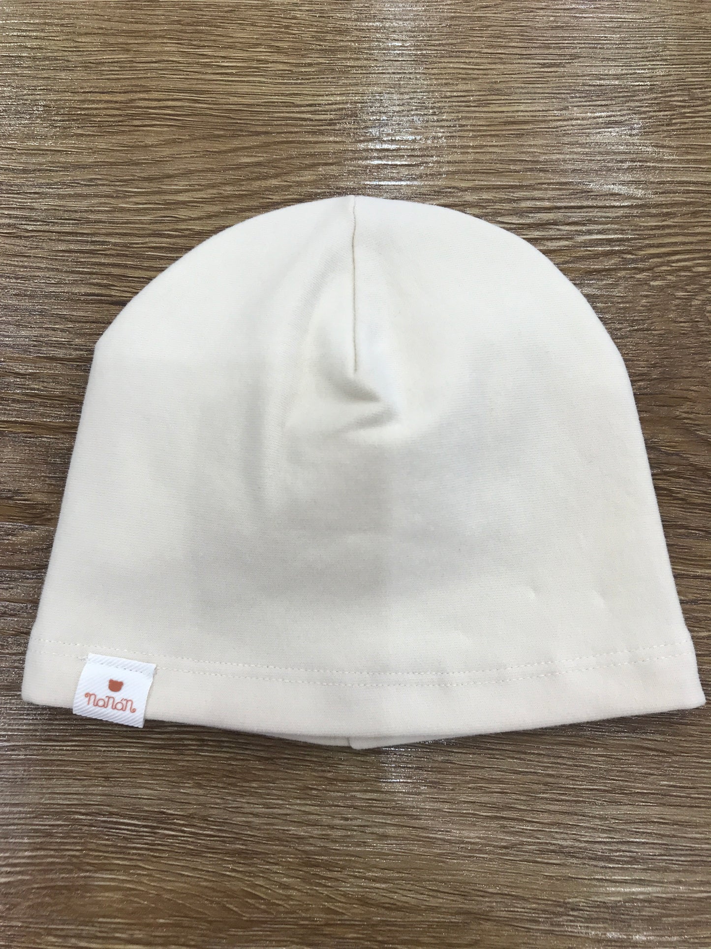 Bavetta Nanan in caldo cotone basico beige felpato all'interno