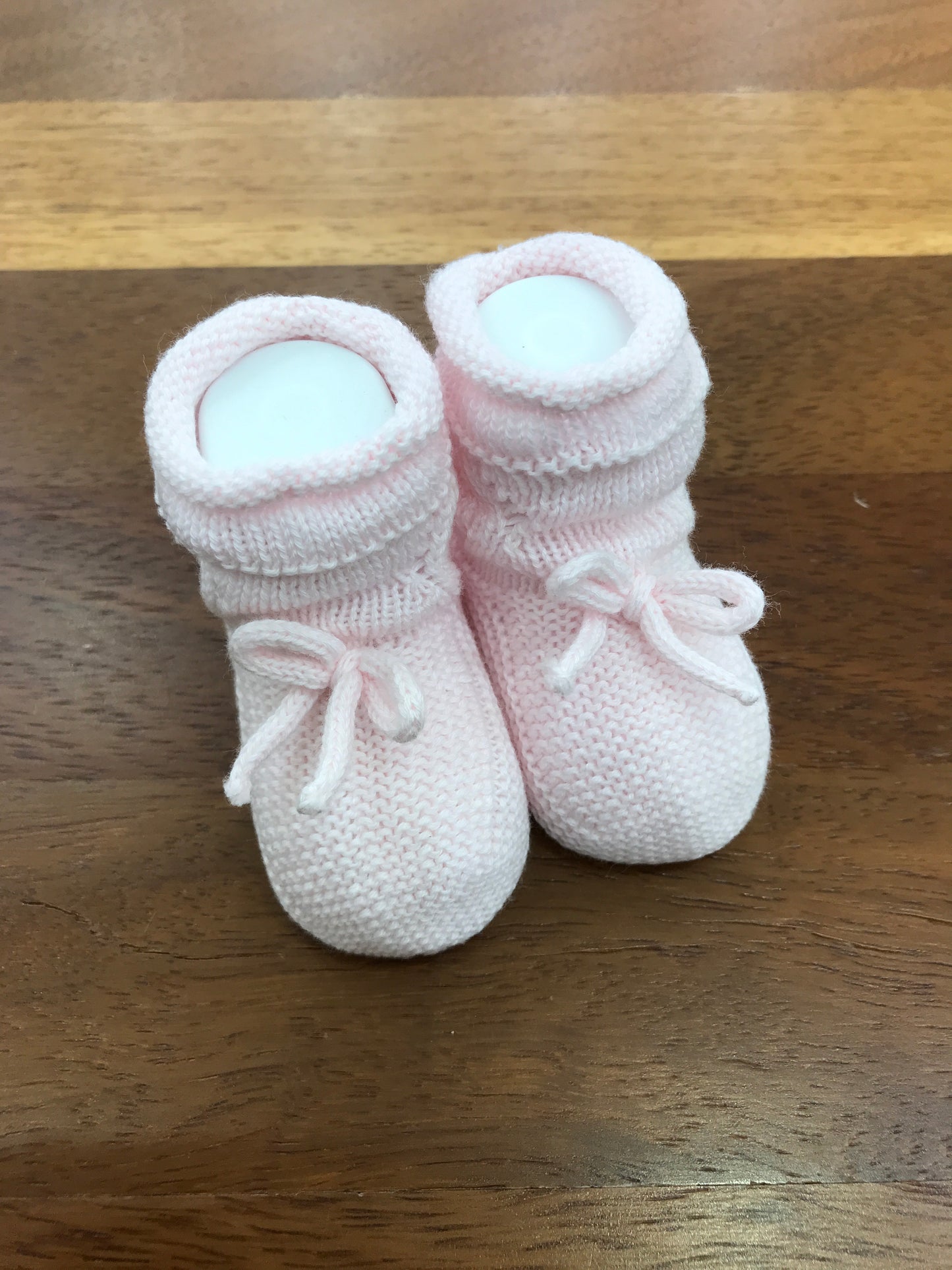 Babbucce PCS in filo rosa con fiocchetto sul davanti