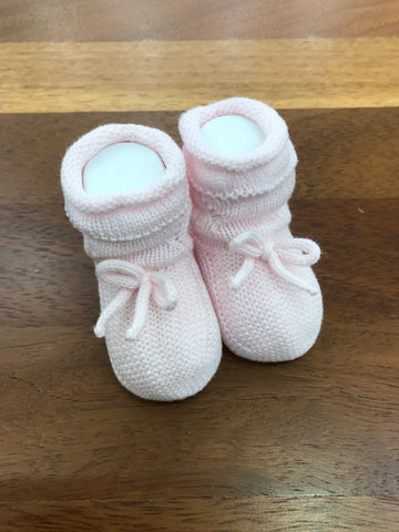 Babbucce PCS in filo rosa con fiocchetto sul davanti