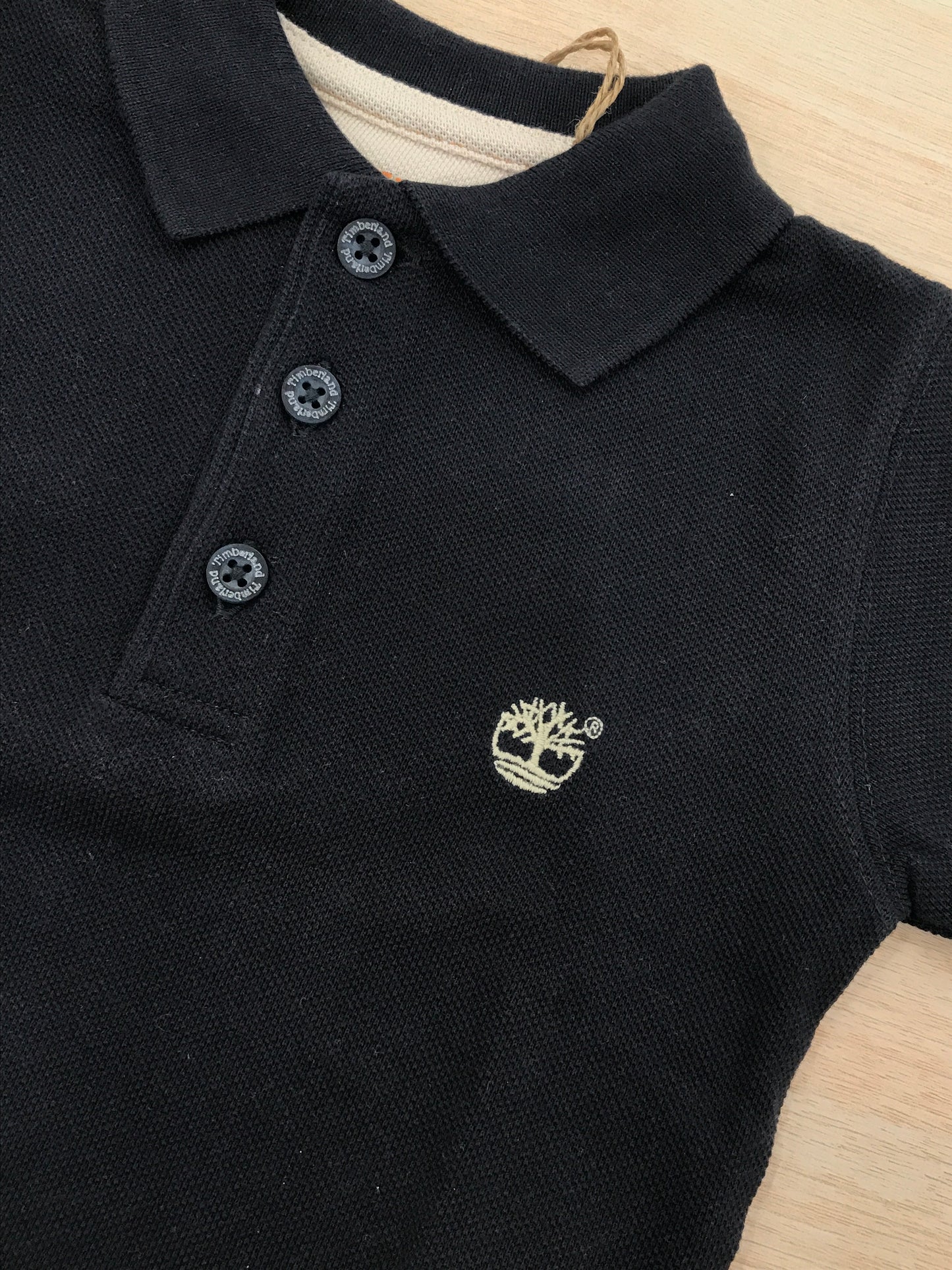 Polo Timberland in cotone mezza manica con bottoncini e collo a punta