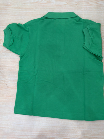 Polo Lacoste in cotone mezza manica con bottoncini e logo ricamato lateralmente unisex