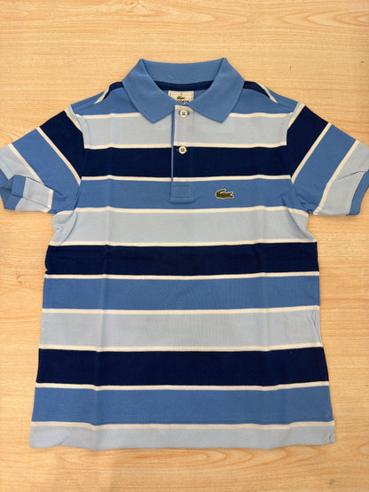 Polo Lacoste in cotone mezza manica con bottoncini e logo ricamato lateralmente unisex