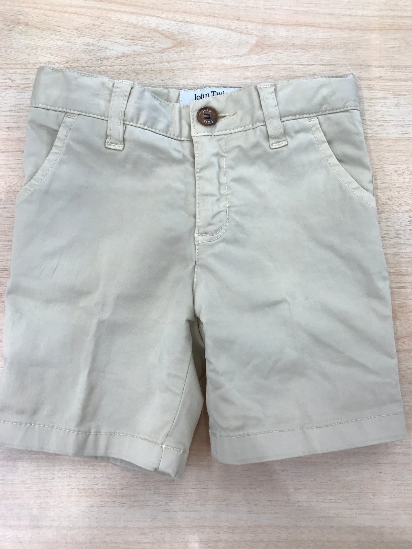 Pantalone John Twig beige corto con tasche sul davanti