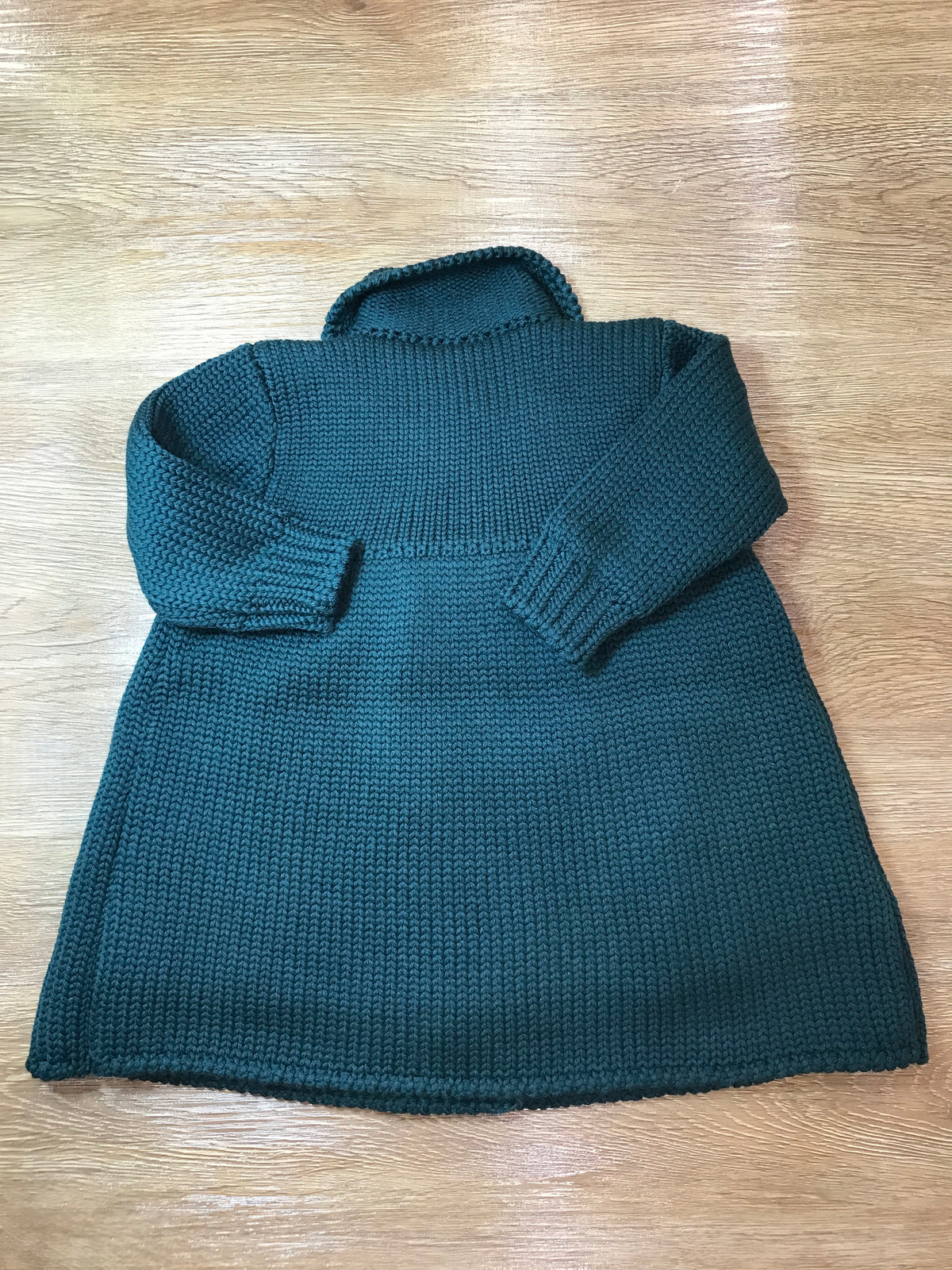 Cappotto Colibrì in lana foderato con piccoli bottoncini doppiopetto