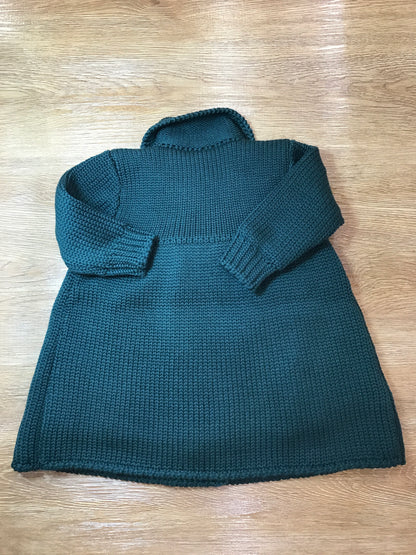 Cappotto Colibrì in lana foderato con piccoli bottoncini doppiopetto