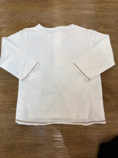 Tuta Coccodè due pezzi in caldo cotone pantalone con bretelle e t-shirt bianca basica