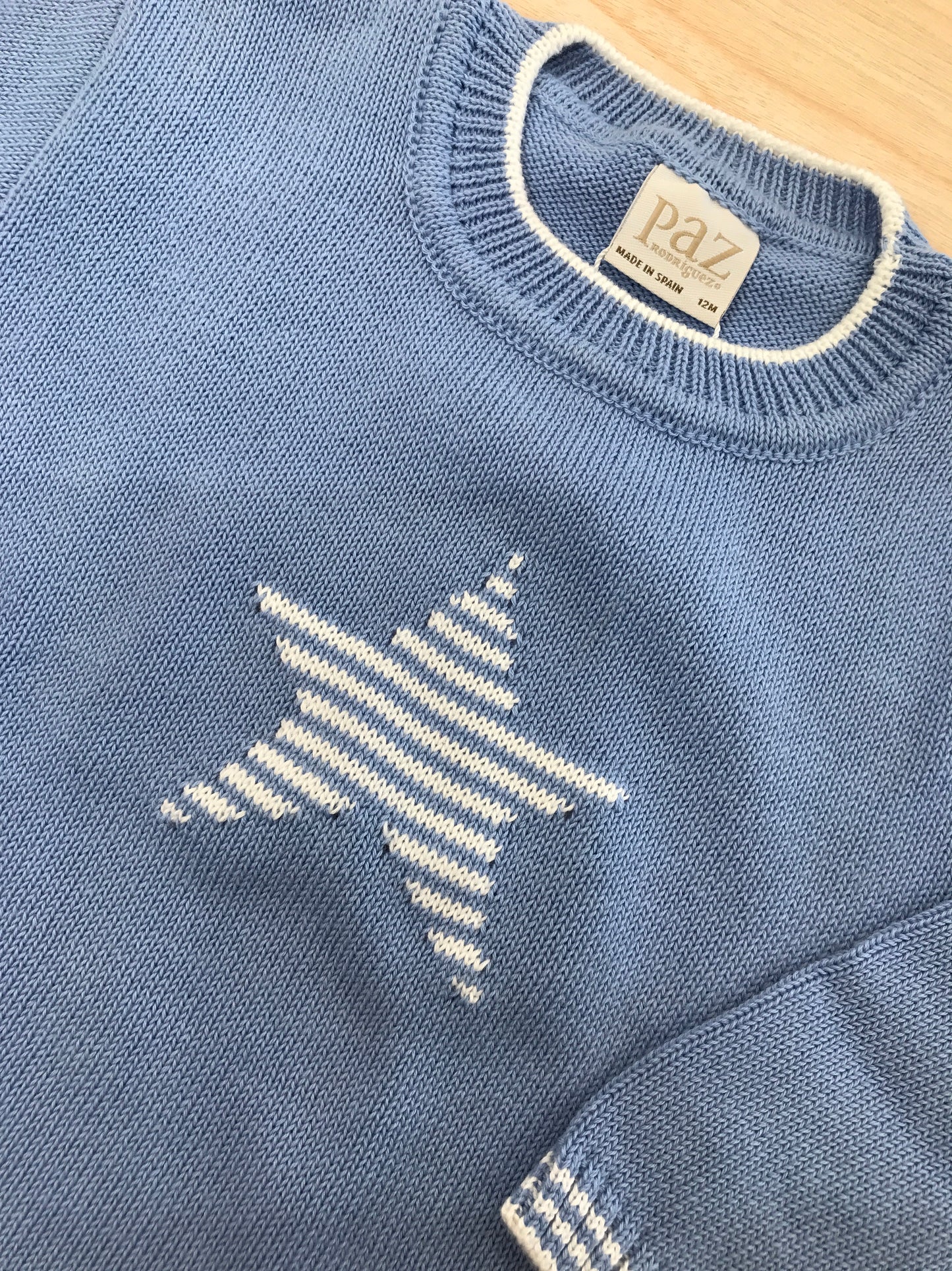 Maglione Paz Rodriguez in filo manica lunga con stellina sul davanti