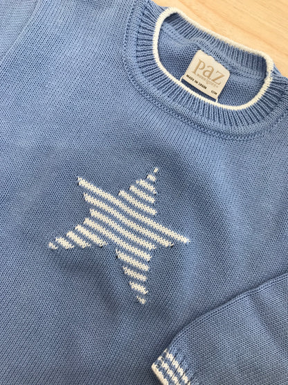 Maglione Paz Rodriguez in filo manica lunga con stellina sul davanti