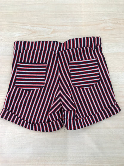 Pantalone Coccodè in cotone blu scuro con righe rosse e bianche