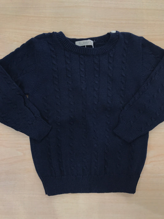 Maglione Le Dodò in filo manica lunga con lavorazione di trecce