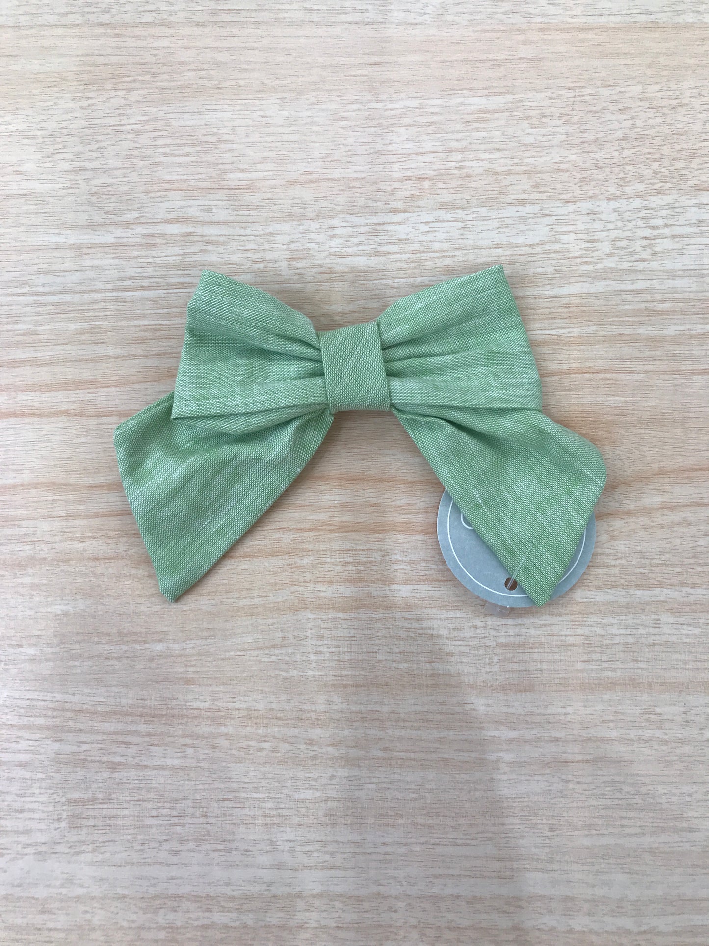 Fermaglio Belan in cotone fiocchetto verde