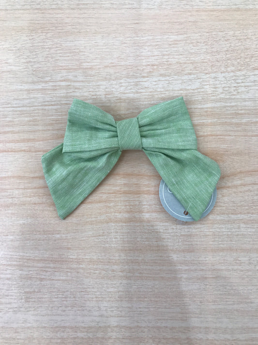 Fermaglio Belan in cotone fiocchetto verde