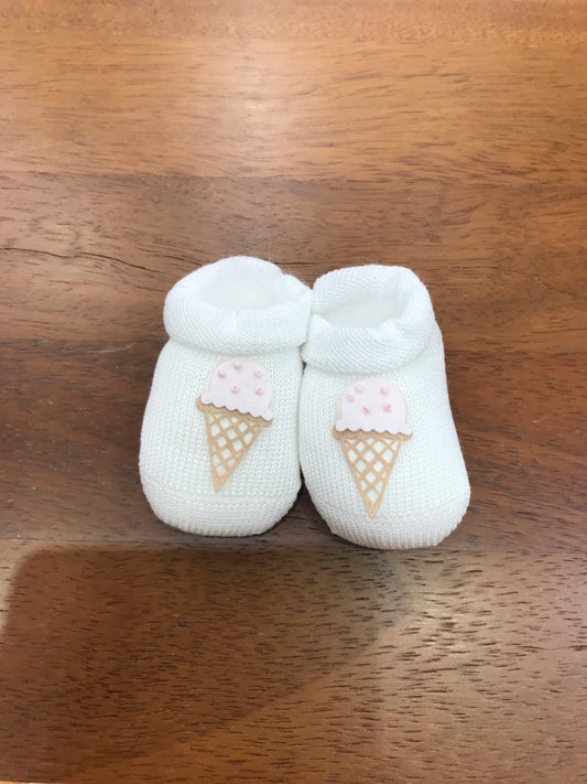 Babbucce Story Loris in filo con applicazione a forma di gelato
