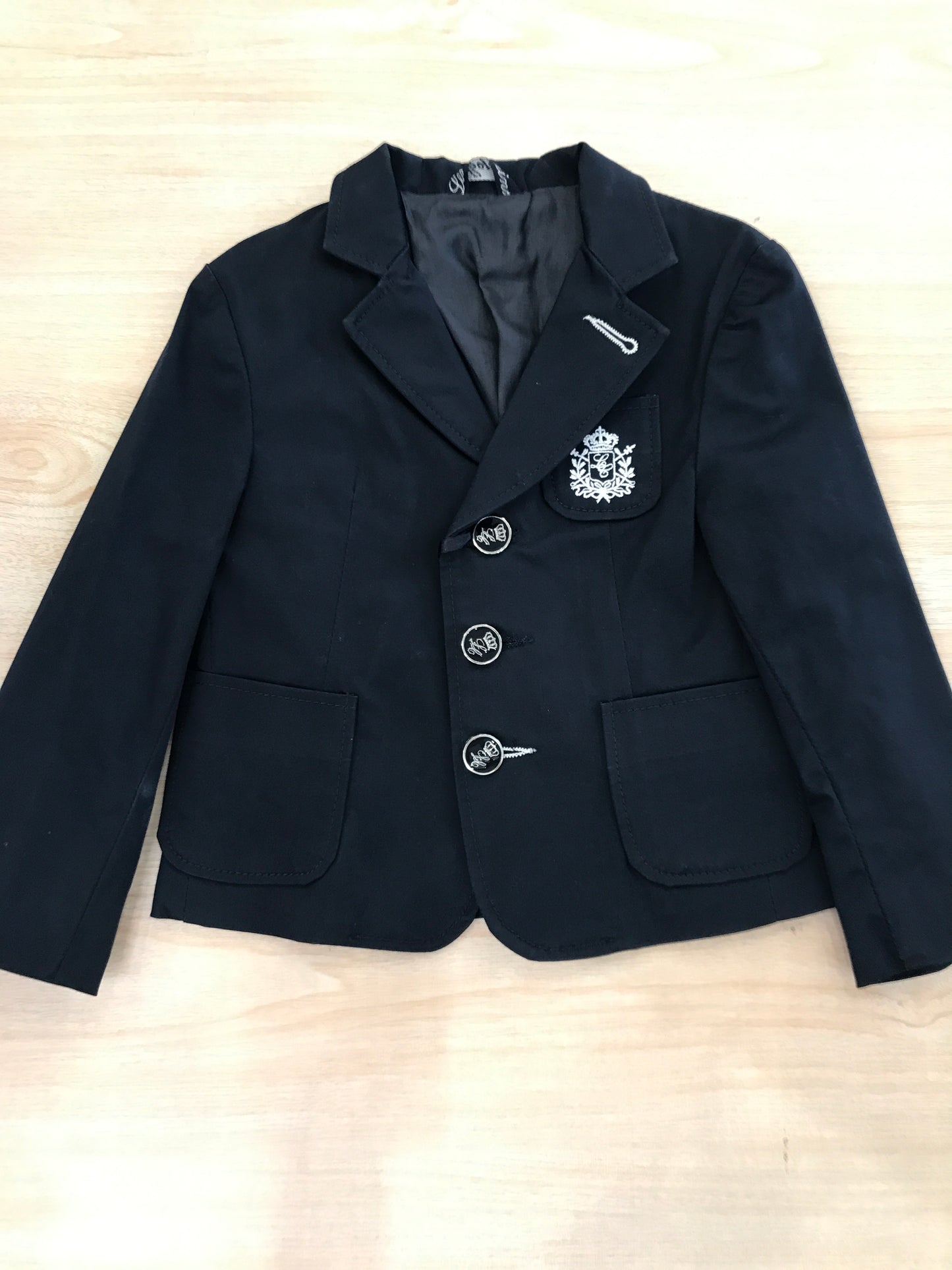 Giacca Les Copains blu scuro con bottoncini e tasche