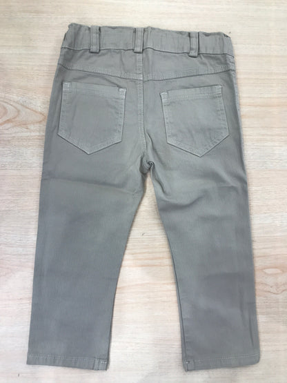 Pantalone Jo Milano beige chiaro con tasche e bottoncino