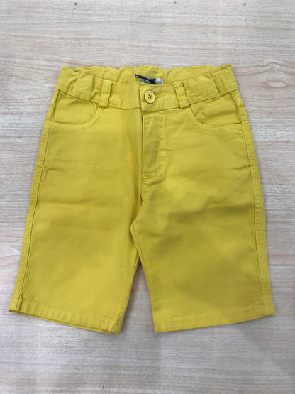 Pantalone Jo Milano in cotone giallo con tasche laterali