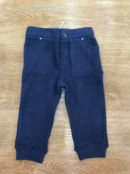 Tuta Maperò due pezzi blu scuro con righe beige