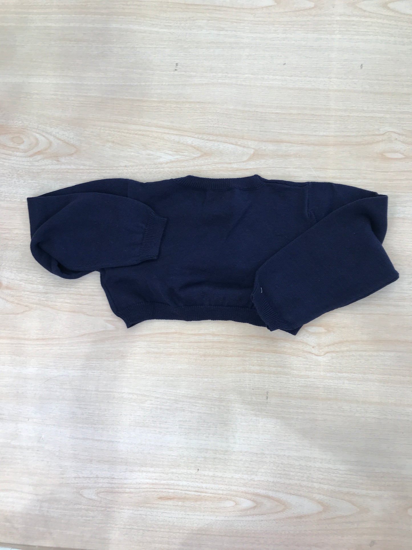Cardigan Coccodè in filo blu scuro ad incrocio