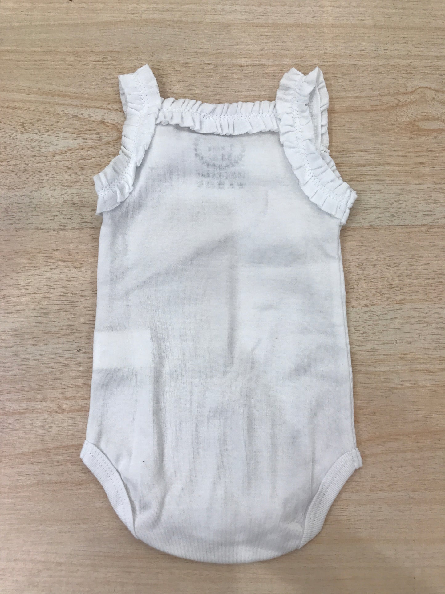 Body Coccodè in cotone bianco con spalline e rusche