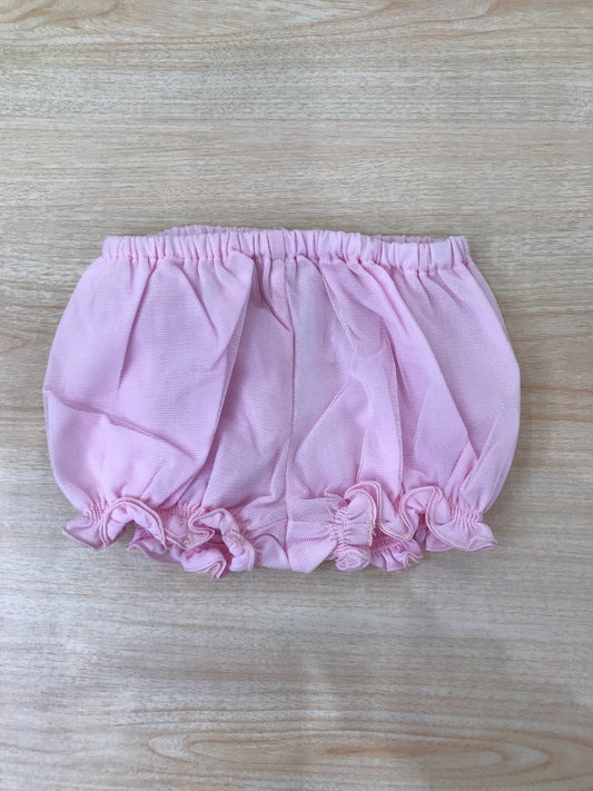Culotte Cielo Blu in cotone rosa a sbuffo con smerlo con velo di tulle