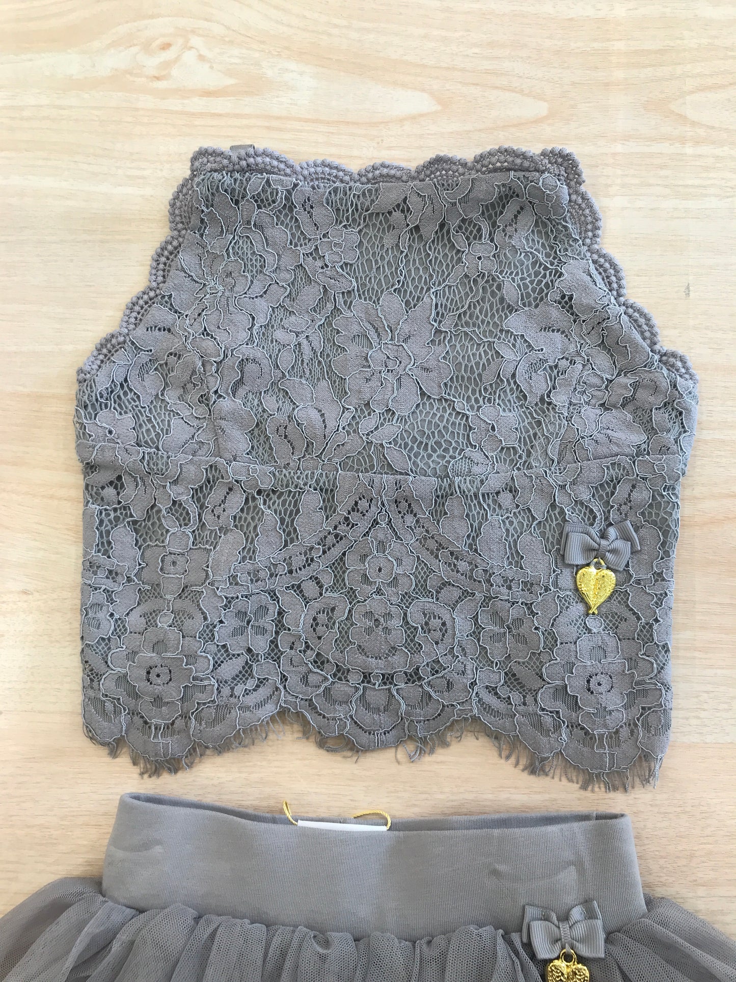 Canotta Angel's face con bretelle in cotone con pizzo