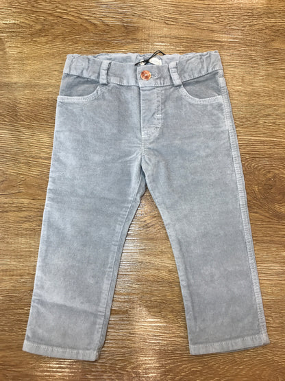 Pantalone Jo Milano in vellutino con elastico in vita con tasche laterali