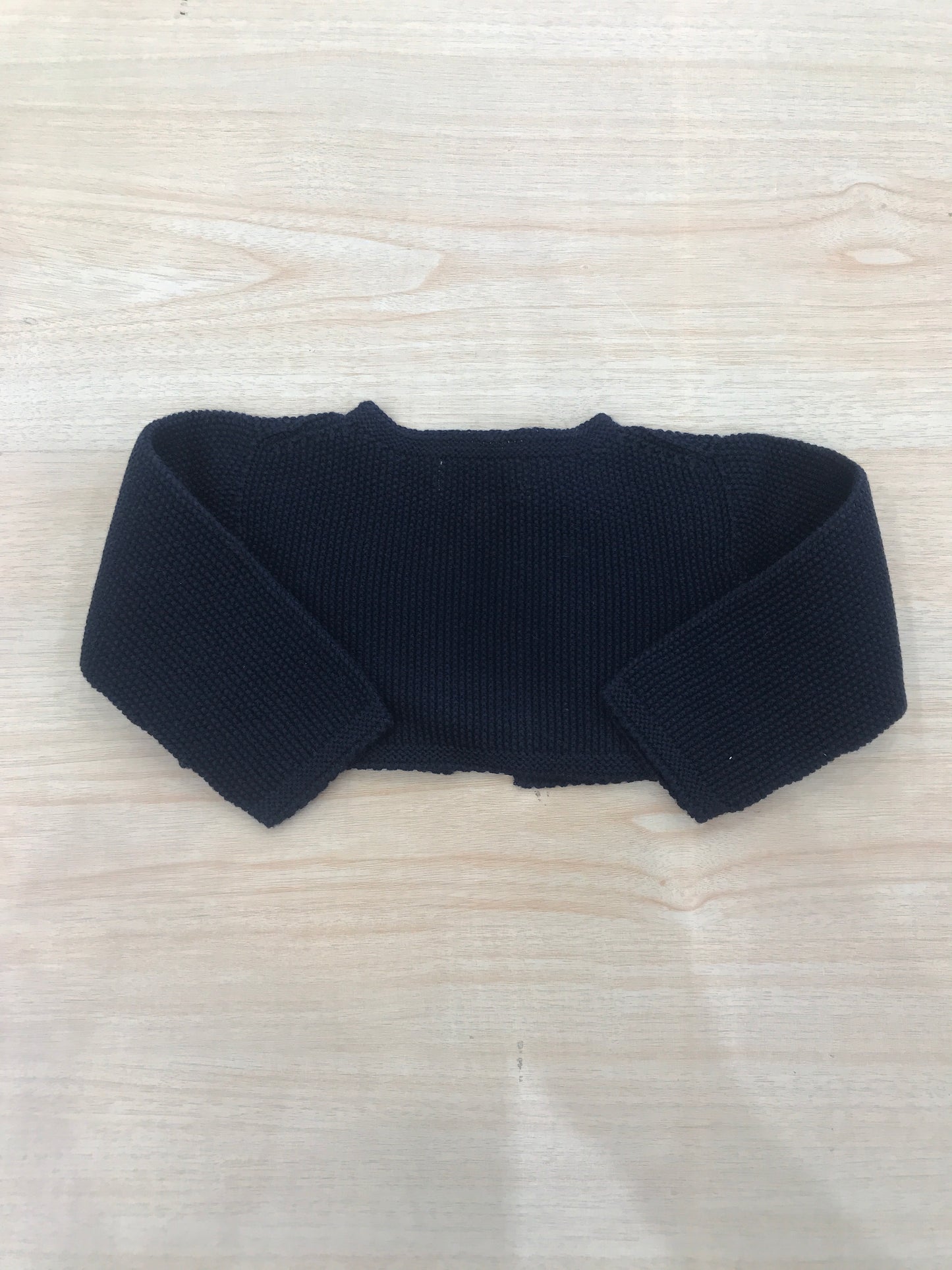 Cardigan Laranjinha in filo di cotone con un piccolo bottoncino