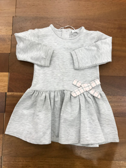 Abitino Coccodè in caldo cotone manica lunga con fiocco a quadri laterale