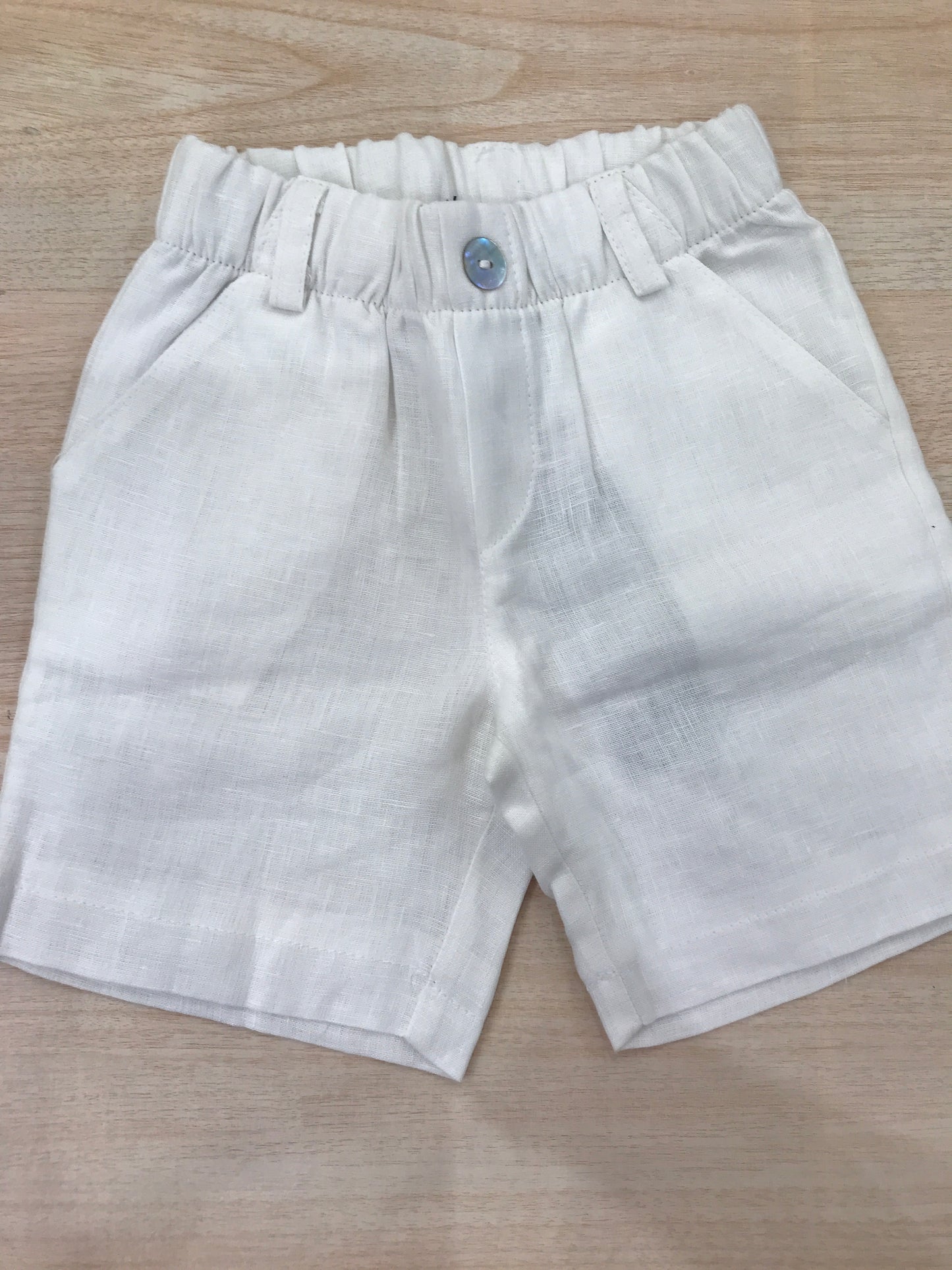 Pantalone Jo Milano in lino con elastico in vita