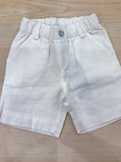 Pantalone Jo Milano in lino con elastico in vita