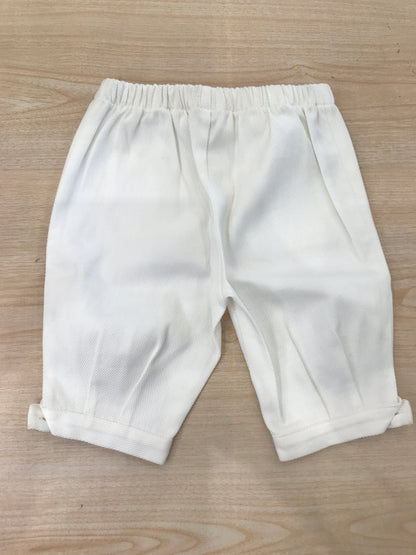 Pantalone Colibrì in cotone alla zuava bianco