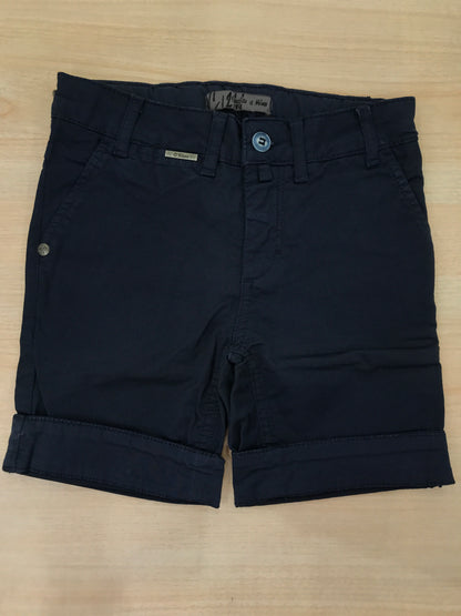 Pantalone Croce Fisso Milano in cotone blu scuro con tasche sul davanti e sul retro