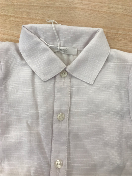 Body Coccodè in cotone mezza manica effetto camicia colletto a punta con bottoncini sul davanti