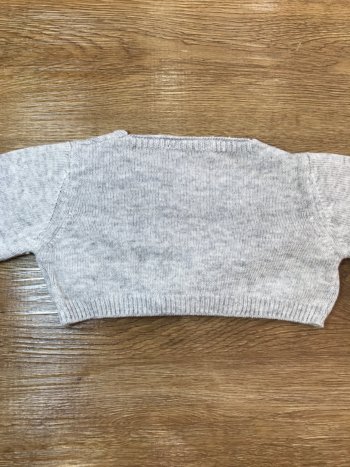 Cardigan Coccodè in lana grigio con piccoli bottoncini
