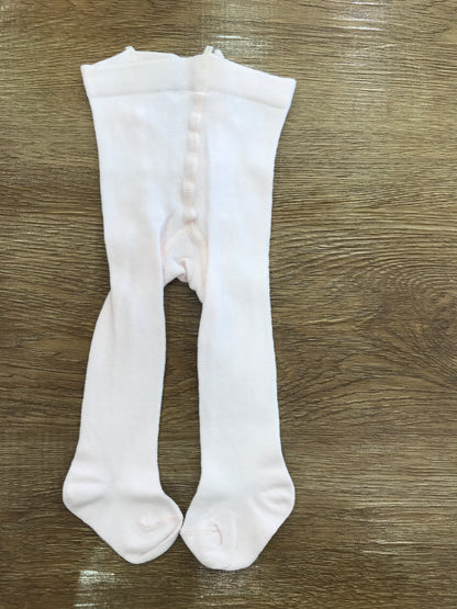 Calze Story Loris in rosa chiaro con brillantini e fiocchetto sul retro
