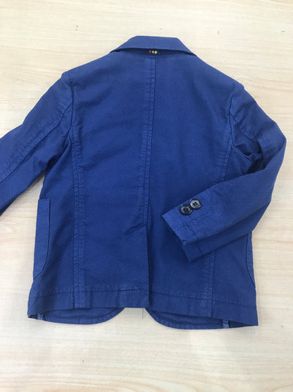 Giacca John Twig bluette con tasche bottoncini e pochette laterale