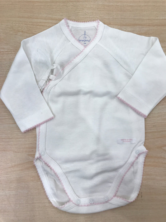 Body Laranjinha antipanico smerlato rosa manica lunga