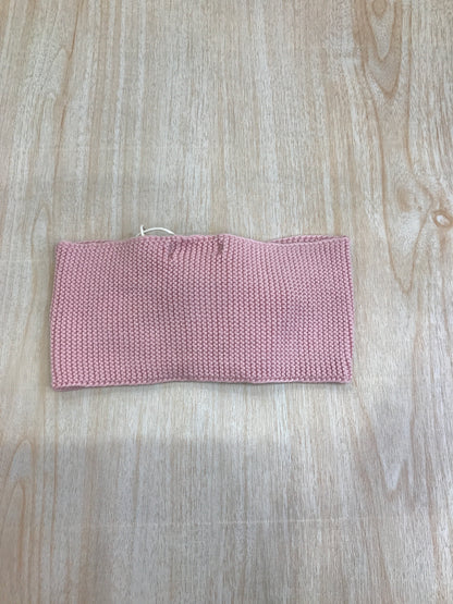 Fascia PCS in filo rosa con nodino e pois bianchi sul davanti