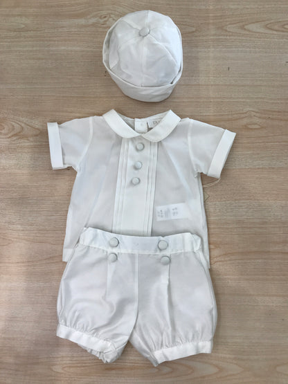 Completo Pure due pezzi camicia mezza manica con bottoncini sul davanti con pantalone corto