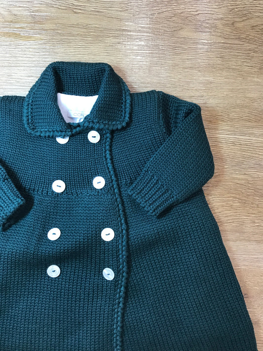 Cappotto Colibrì in lana foderato con piccoli bottoncini doppiopetto