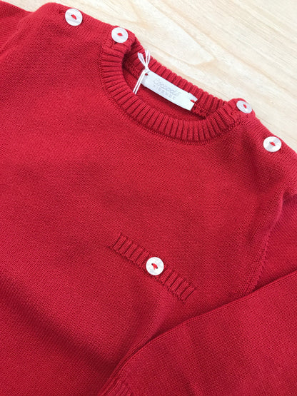 Maglione Coccodè in filo manica lunga con bottoni sulle spalle