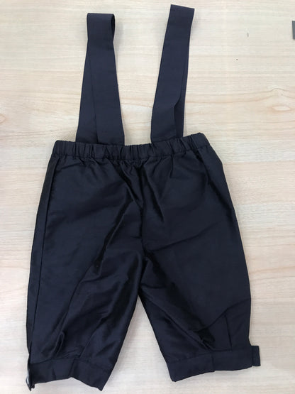 Pantalone Colibrì in seta con bretelle a sbuffo