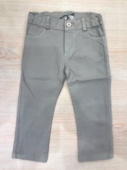 Pantalone Jo Milano beige chiaro con tasche e bottoncino