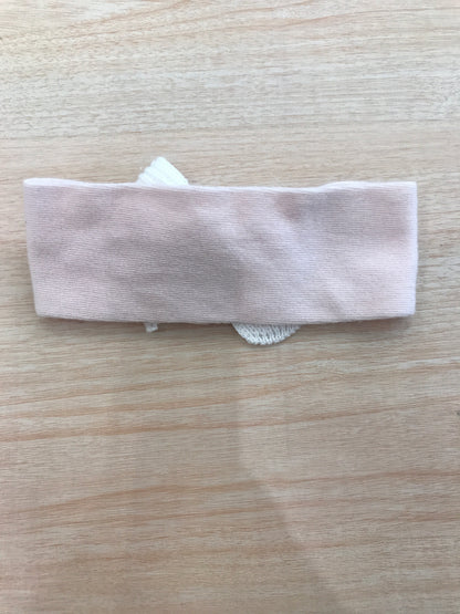 Fascia Baby Lord in filo di cotone con fiocco a costine in bianco